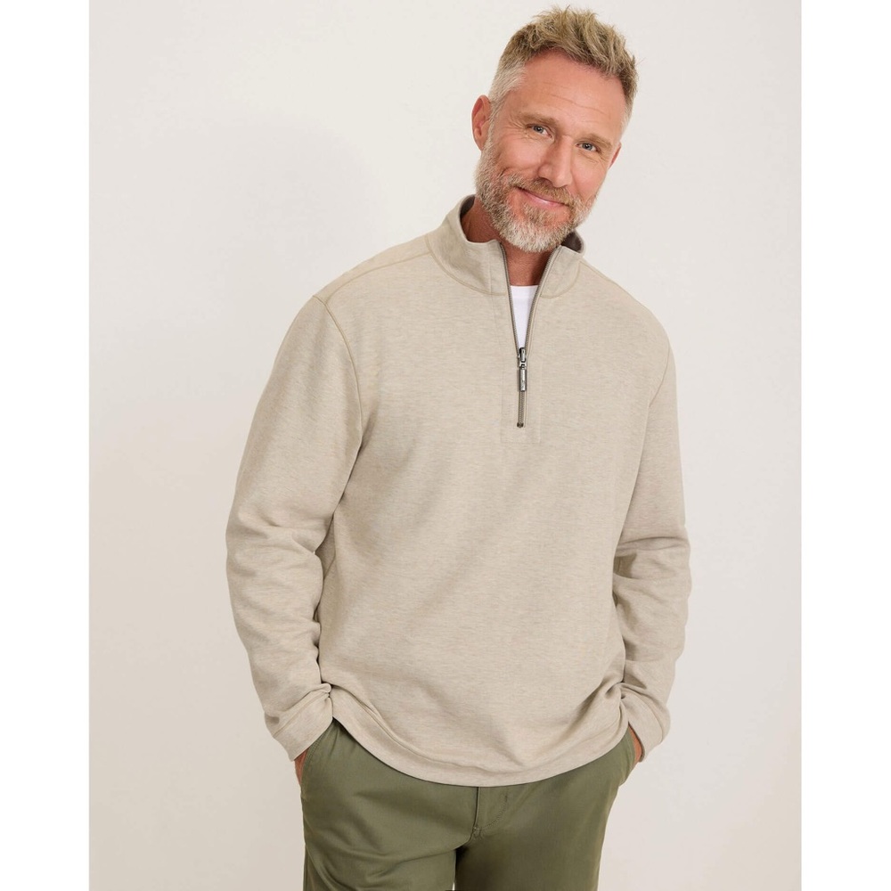 Tommy Bahama Flipview Reversible Half-Zip Sweatshirt Men’s Size Large